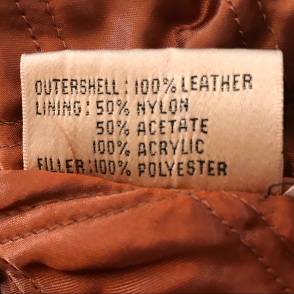 Vintage G-III Leather Tan Fringe Jacket Medium - Picture 5 of 9